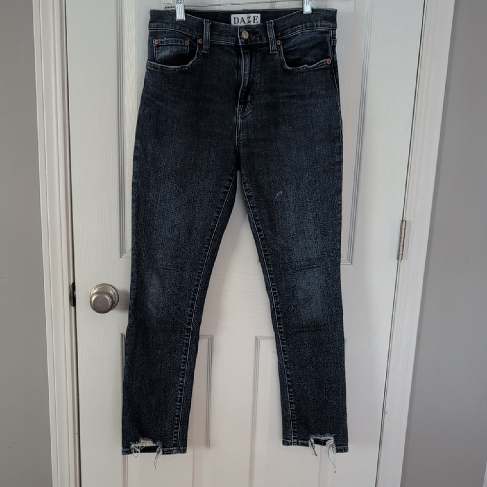 DAZE Women's Medium Wash Denim Skinny Jeans